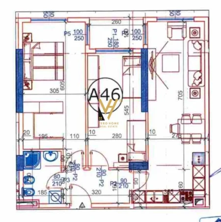 Tirane, shitet apartament 2+1+Ballkon Kati 6, 93 m² 102.300 € (PASKUQAN)