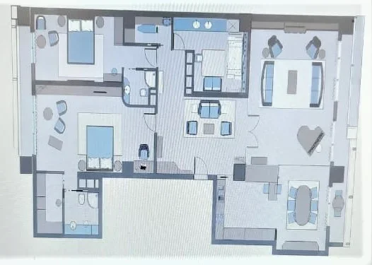 Tirane, shitet apartament 3+1+Ballkon Kati 18, 258 m² 1.350.000 € (Apartament 3+1 ne shitje tek Ambasador 3 ne rrugen Dervish Hima ne Tirane (ID 4131164))