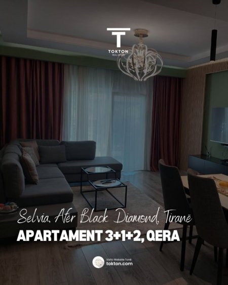 Tirane, jepet me qera apartament 3+1 Kati 2, 120 m² 1.000 € (Selvia, Afër Black Diamond, Tiranë, TT 2032)