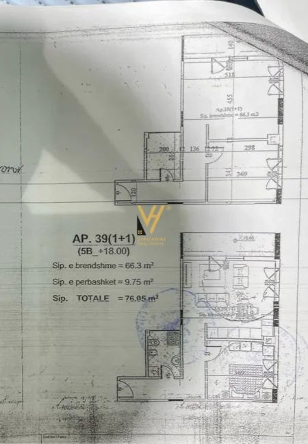 Tirane, shitet apartament 1+1+Ballkon Kati 5, 76 m² 140.700 € (DON BOSKO)