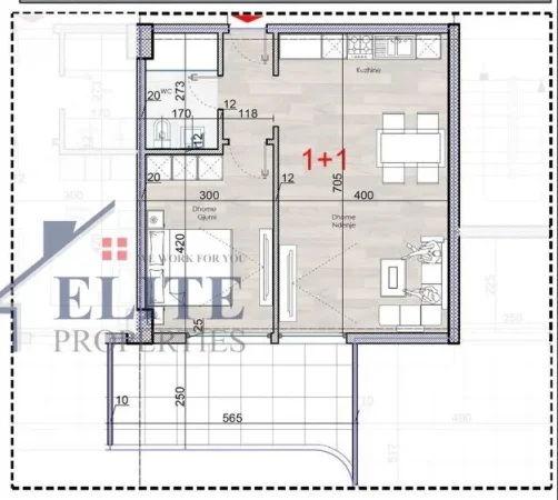 Lezhe, shitet apartament 1+1+Ballkon Kati 2, 77 m² 130.050 € (Shengjin)