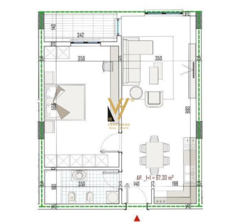 Tirane, shitet apartament 1+1+Ballkon Kati 4, 78 m² 85.880 € (PASKUQAN)