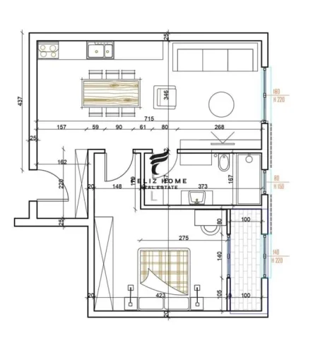 Tirane, shitet apartament 1+1+Ballkon Kati 1, 71 m² 79.000 € (PASKUQAN)