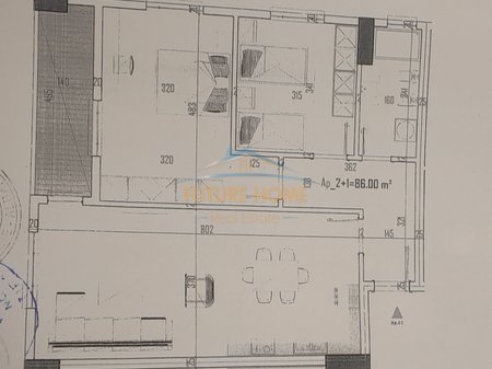Shitet, Apartament 2+1, Rezidenca Majestic, Paskuqan, Tiranë. AREA52471