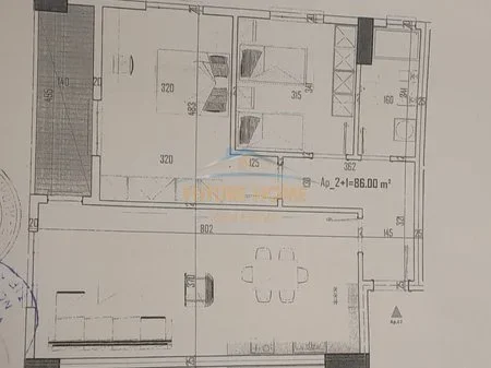Shitet, Apartament 2+1, Rezidenca Majestic, Paskuqan, Tiranë. AREA52471