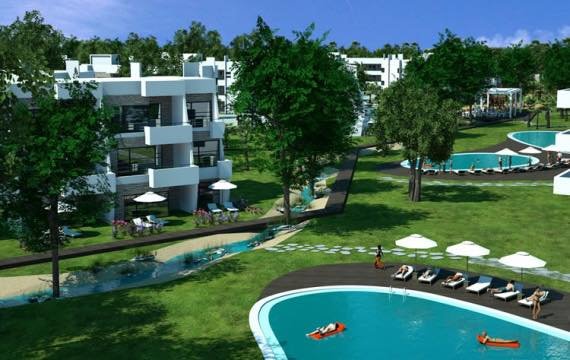 Durres,  Shesim Apartamente ne nje nder Komplekset me te Bukura te Gjiri i Lalzit, Lalzit Bay Resort 44 m² 1.500 Euro/m2 (Gjiri i Lalzit)