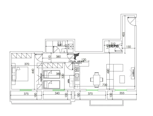 Tirane, shitet apartament 2+1+Ballkon Kati 1, 134 m² 210.000 € (5 MAJI)