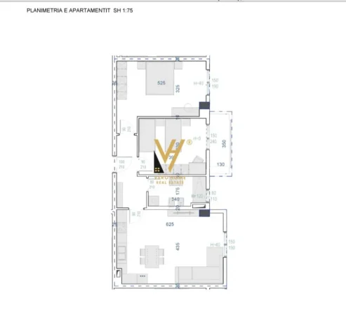 Tirane, shitet apartament 2+1+Ballkon Kati 1, 95 m² 81.500 € (KAMEZ)