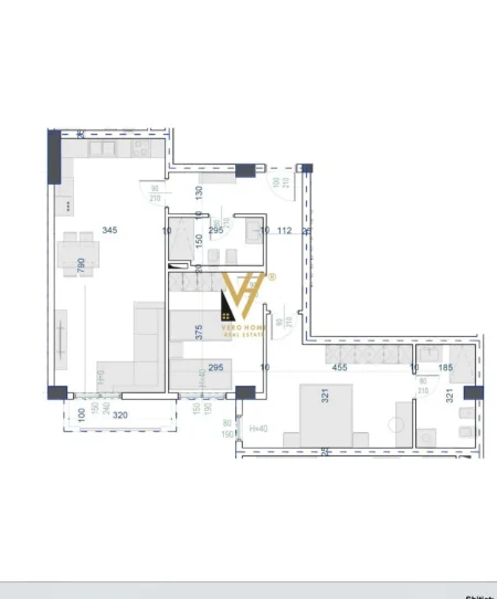 Tirane, shitet apartament 2+1+Ballkon Kati 3, 100 m² 85.100 € (KAMEZ)