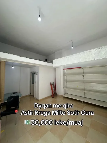 Tirane, jepet me qera dyqan Kati 0, 29 m² 300 € (Rruga Milto Sotir Gura)