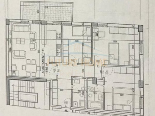 Tirane, jepet me qera apartament 3+1 Kati 0, 147 m² 1.800 € (Rruga e Kavajes , Qender)