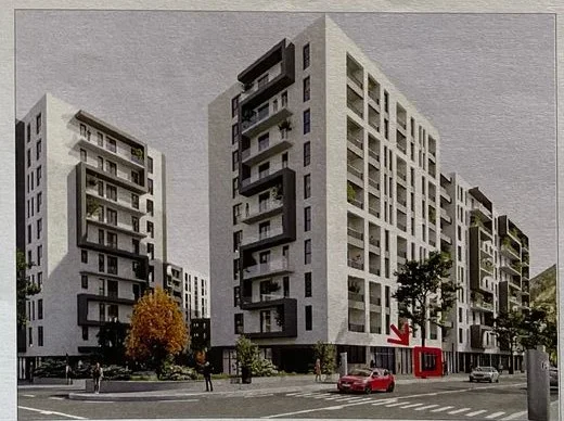 Tirane, shitet dyqan Kati 0, 126 m² (Kinostudio)