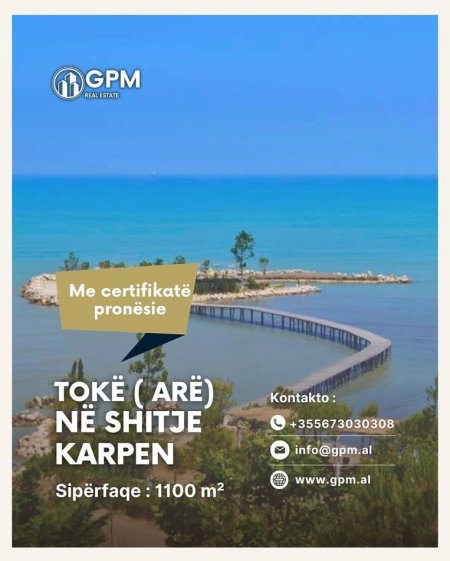 Karpen, shitet toke , 1.100 m²