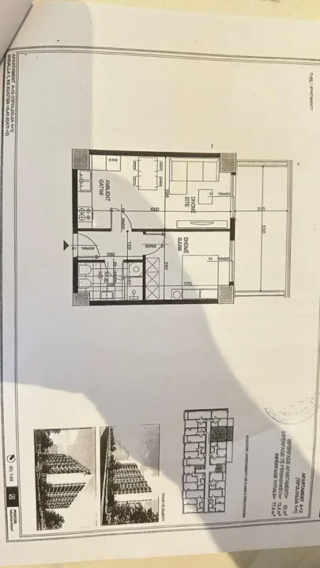 Tirane, shes apartament 1+1+Ballkon Kati 2, 78 m² 108.500 € (Ish Fusha E Aviacionit)