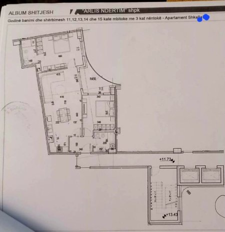 Tirane, shitet apartament 2+1+Ballkon Kati 4, 105 m² 242.420 € (Bulevardi Bajram Curri)