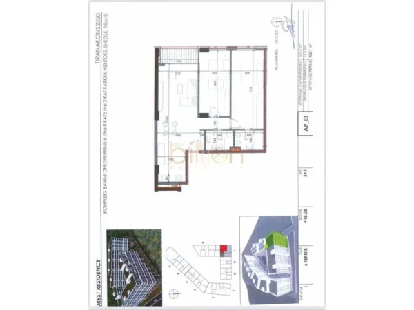 Tirane, shitet apartament 2+1+Ballkon Kati 5, 122 m² 155.000 € (Shkoze, Unaza Juge Lindore, Tirana, Albania)