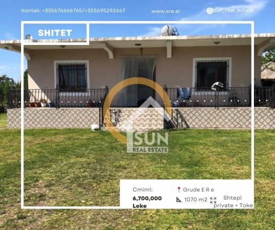 Shkoder, shitet 2+1 Kati 0, 1.070 m² (GRUDE E RE)