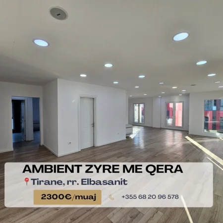 Tirane, jepet me qera ambjent biznesi Kati 2, 175 m² 2.300 € (Rruga Elbasanit)