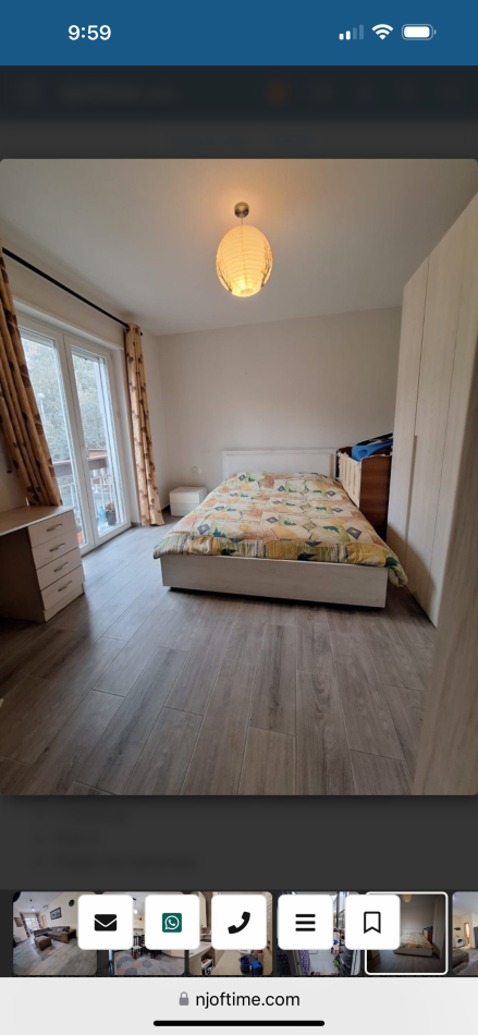Tirane, jepet me qera apartament 1+1+Ballkon Kati 2, 65 m²