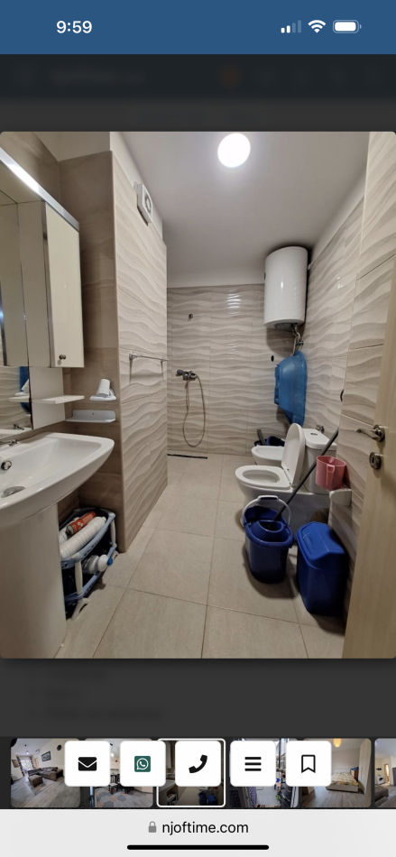 Tirane, jepet me qera apartament 1+1+Ballkon Kati 2, 65 m²