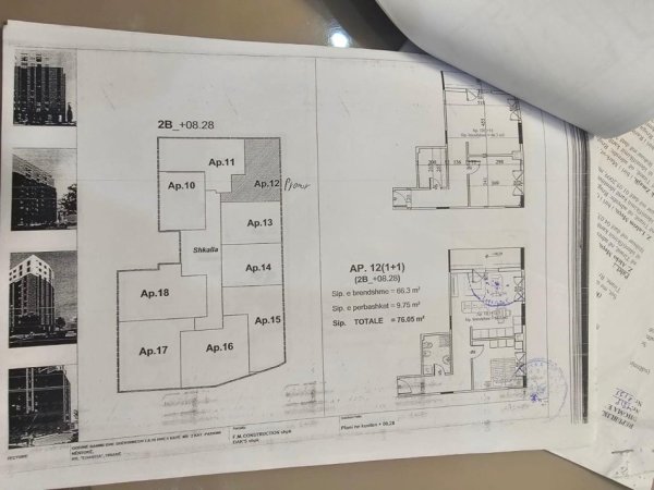 Tirane, shitet apartament 1+1+Ballkon Kati 5, 76 m² 140.000 € (Don Bosko, Pas Vizion Plus)