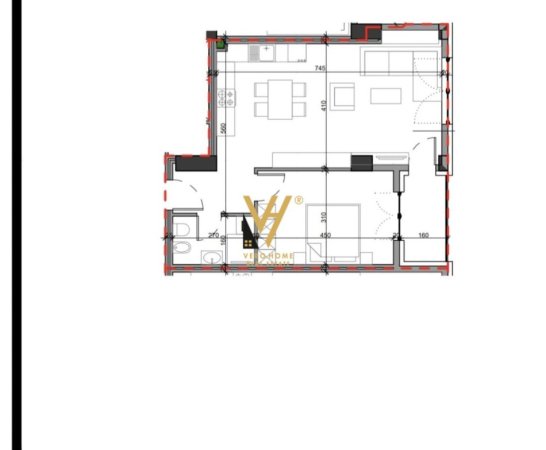 Tirane, shitet apartament 1+1+Ballkon Kati 4, 78 m² 188.000 € (BRRYLI)