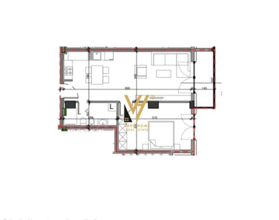 Tirane, shitet apartament 1+1+Ballkon Kati 4, 77 m² 186.000 € (BRRYLI)