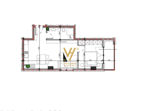 Tirane, shitet apartament 1+1+Ballkon Kati 4, 72 m² 174.000 € (BRRYL)