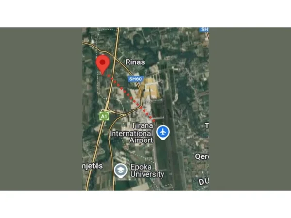 Tirane, shitet toke , 1.825 m² 109.500 € (Rinas, Aeroporti Nene Tereza)