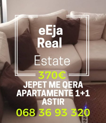 Tirane, jepet me qera apartament 1+1+Ballkon Kati 3, 70 m² 370 € (Astir)