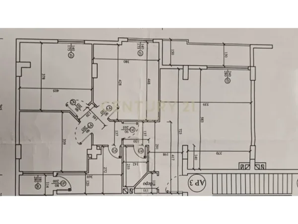 Tirane, shitet apartament 3+1+Ballkon Kati 3, 125 m² 350.000 € (rruga e kavajes)