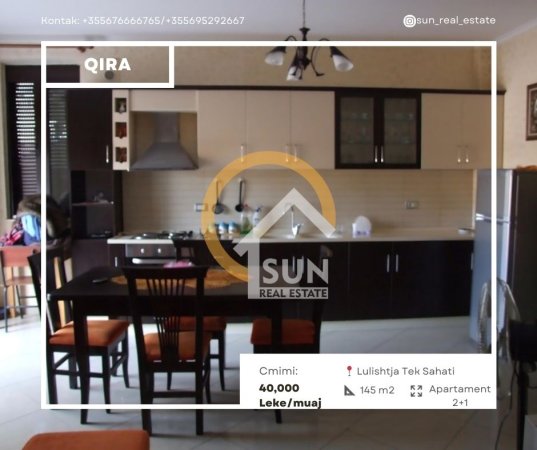 Shkoder, jepet me qera apartament 2+1+Ballkon Kati 2, 145 m² (TEK LULISHTJA SAHATI)