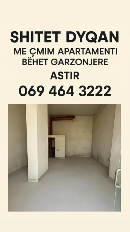 shitet  dyqan me cmim apartamenti i cili behet dhe gazonjere