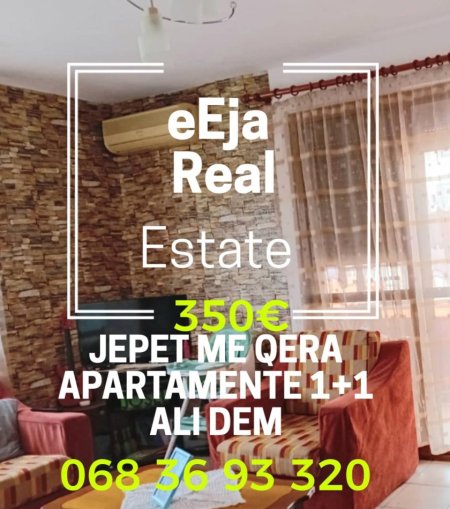 Tirane, jepet me qera apartament 1+1+Ballkon Kati 3, 70 m² 350 € (Ali dem)