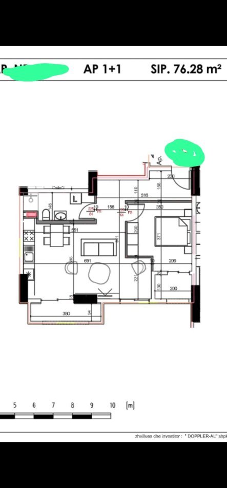 SHITET: 🏠 1+1 Në Residencën Golden Park📍(115,000€) ( Pallat 2025) I Investuar, Sip. 76.28 m² Punime të bëra nga pronari ✅ 1500€/m² OKAZION ⚡️🔥