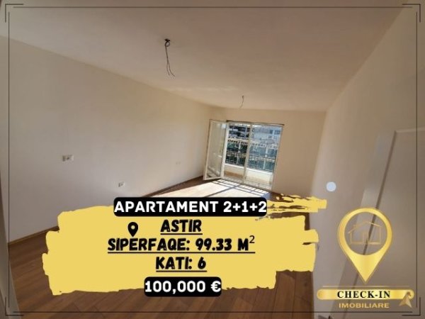 Tirane, shitet apartament 2+1+BLK Kati 6, 99 m² 100.000 Euro (Astir)