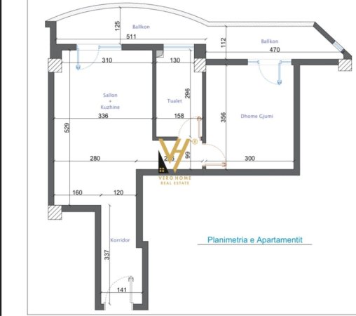 Tirane, shitet apartament 1+1+Ballkon Kati 7, 59 m² 171.000 € (RRUGA E BOGDANEVE)