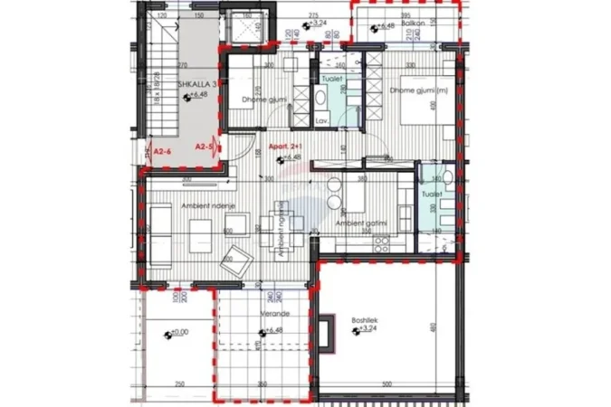 Tirane, shitet apartament 2+1 , 118 m² 166.130 € (Farke)