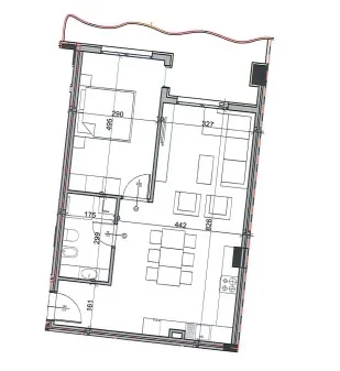 Tirane, shitet apartament 1+1+Ballkon Kati 6, 88 m² 87.600 € (mehmet gjevori)