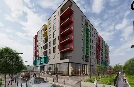 Tirane, shes apartament 1+1+Ballkon Kati 7, 71 m² 78.300 € (paskuqan)