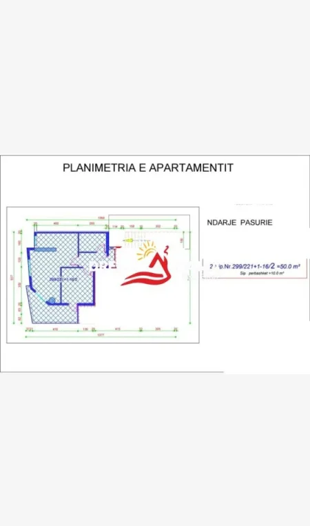 Tirane, shitet apartament 1+1+Ballkon Kati 4, 60 m² 93.000 € (Ne Astir - ID 41111060)