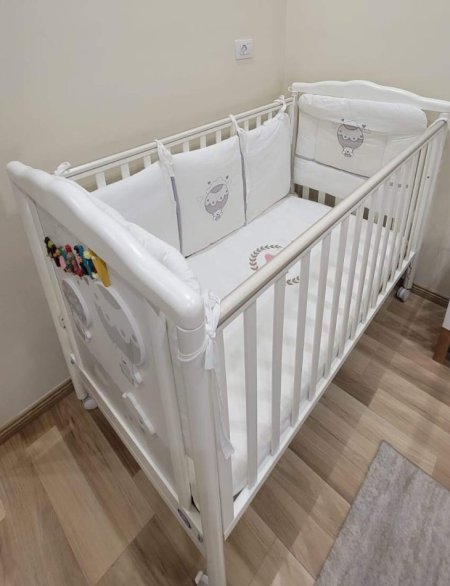❌ Okazion ❌ krevat per femije PALI + dyshek + mbrojtese + jorgan 159€