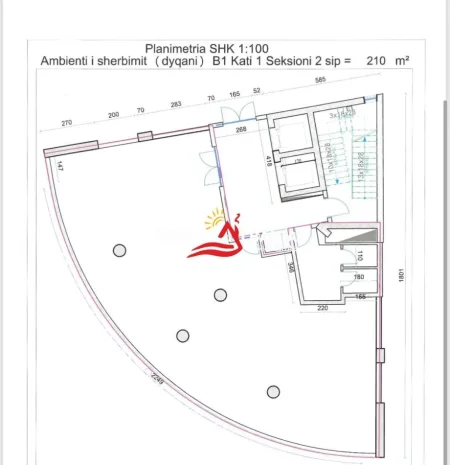 Tirane, jepet me qera dyqan Kati 2, 211 m² 2.500 € (Ne Rrugen e Kavajes - ID 42611292)