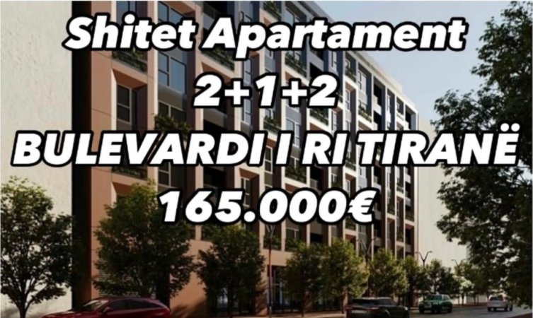 Tirane, shes apartament 2+1+Ballkon , 105 m² 165.000 € (Jordan Misja)