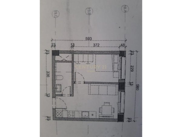 Tirane, shitet apartament 1+1 Kati 1, 40 m² 65.000 € (KOMPLEKSI MANGALEM)