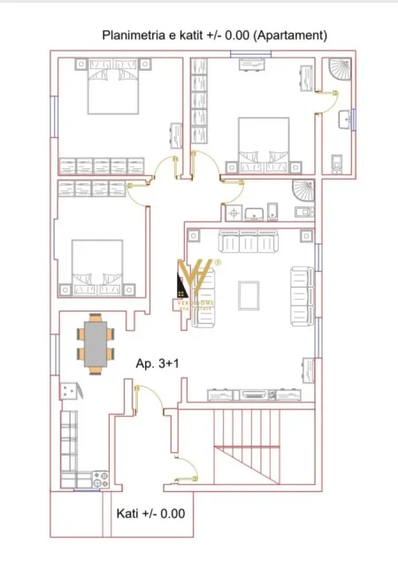 Tirane, shitet Vile 3 Katshe Kati 0, 620 m² 450.000 € (RRUGA KASTRIOTET)