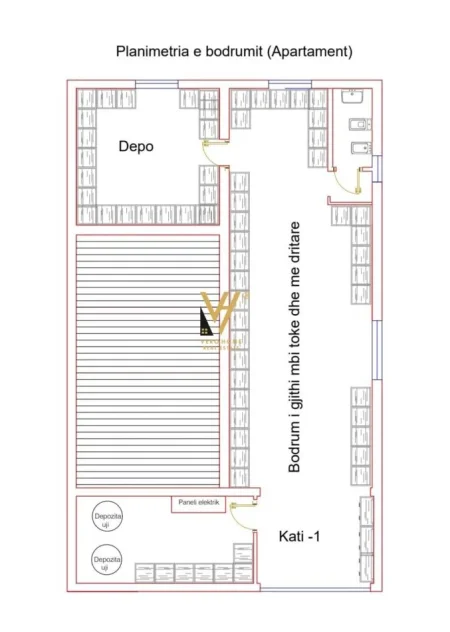 Tirane, shitet Vile 3 Katshe Kati 0, 620 m² 450.000 € (RRUGA KASTRIOTET)
