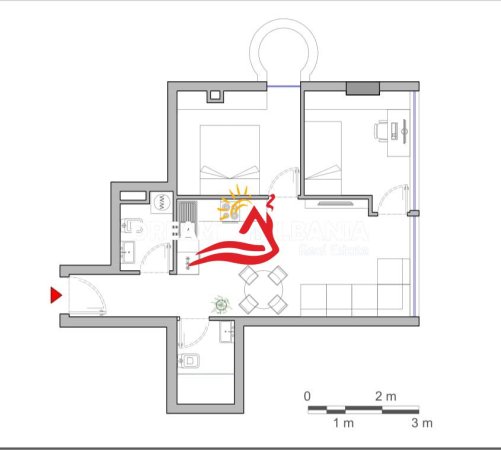 Tirane, shitet apartament 2+1 , 88 m² 143.000 € 