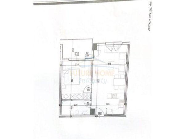 Tirane, shitet 1+1+Aneks+Ballkon Kati 7, 74 m² (Rruga Dritan Hoxha)