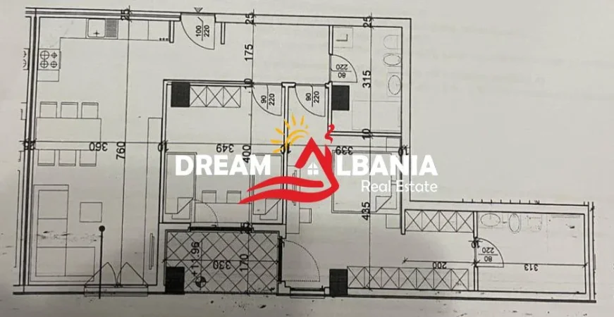 Tirane, shitet apartament 2+1+Ballkon Kati 4, 121 m² 186.000 € (Ne Laprake - ID 41211968)